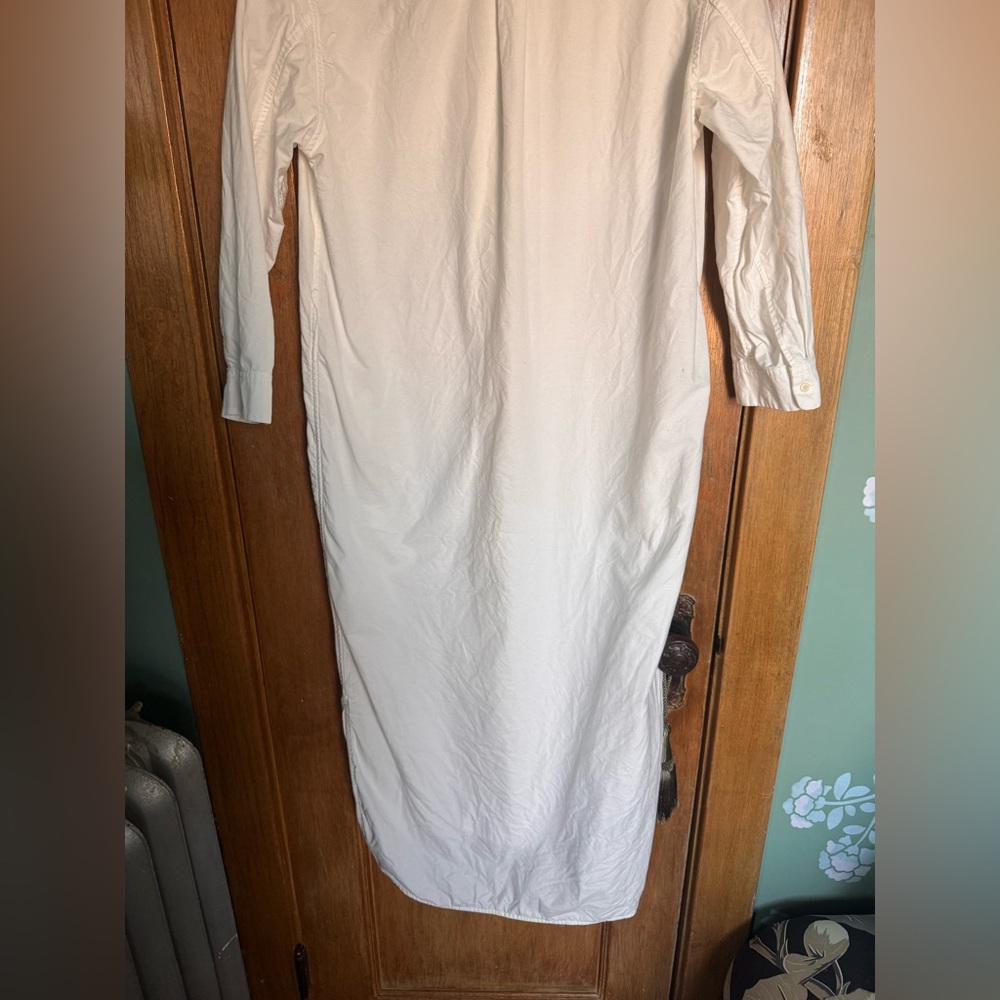 Gap white cotton poplin shirt dress - Picture 9 of 11